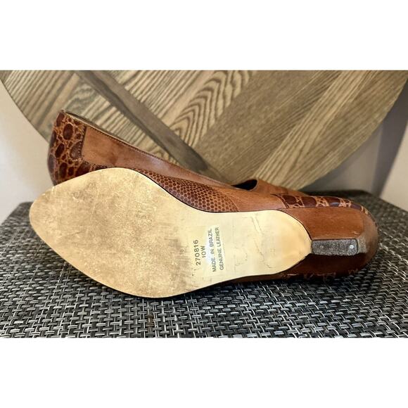 Vintage Anne Wells Leather Heels Leather Patterns Size 10 - Picture 5 of 7